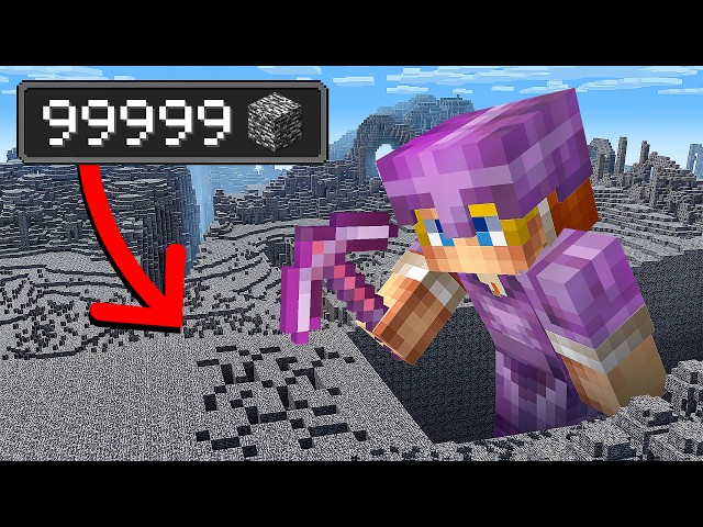 Minecraft, but You Mine 1 BILLION BEDROCK…