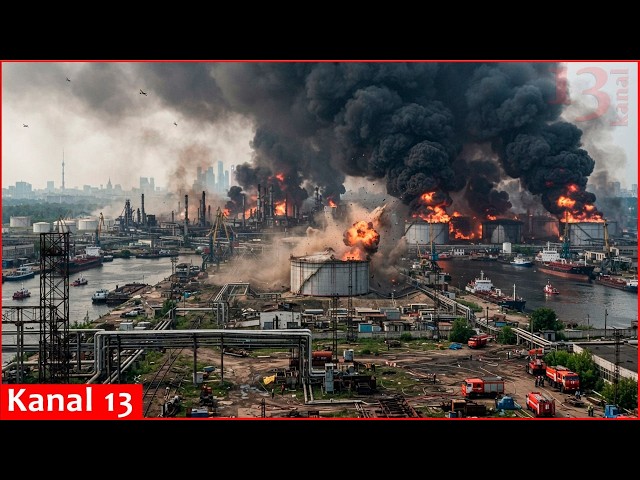 9,000 Ukrainian drones targeted Moscow; strikes on oil, port facilities deep inside Russia