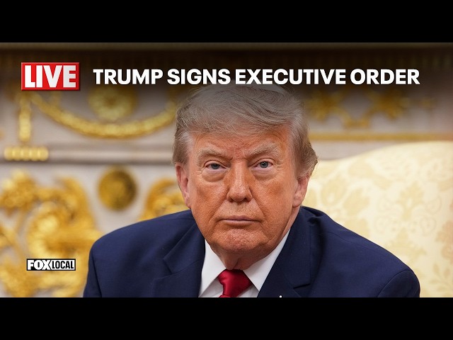 Trump signing executive order at White House