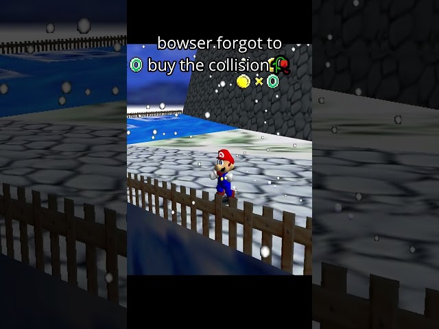 bowser forgot to buy the collision🥀 #b3313 #supermario64 #romhack