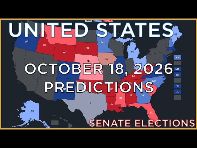 2026 Senate Elections Prediction | October 18, 2026