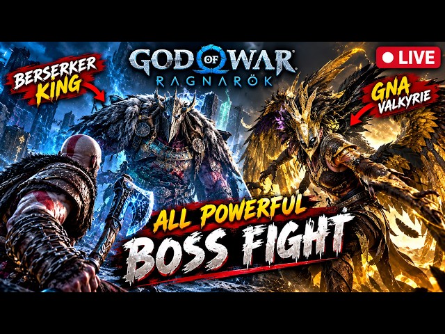 GOD OF WAR RAGNARÖK 🔥 4 POWERFUL BOSS FIGHTS on GIVE ME GOD OF WAR Difficulty! LIVE ⚔️