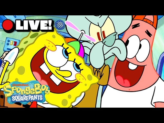 🔴 LIVE: SpongeBob's Funniest Moments from NEWER Episodes 🧽 | SpongeBob