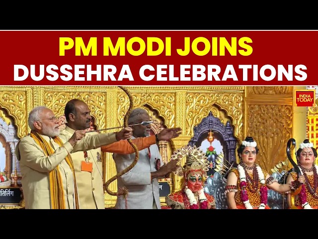 PM Narendra Modi Leads Dussehra Celebrations, Ravana Dahan Ceremony | PM's Dussehra message | Delhi