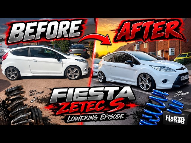 We LOWERED My Son’s Fiesta… What a Transformation!