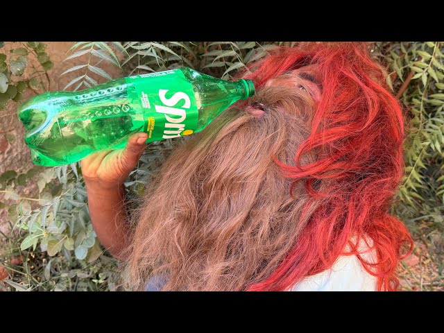 10 Years of INSANE Hair Growth! Homeless Man's Unbelievable Blonde-to-Red Hair Transformation!