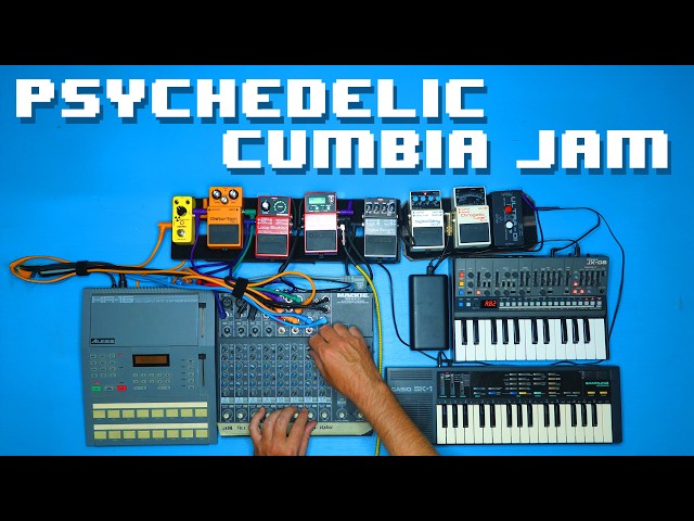 Psychedelic Cumbia Jam | Alesis HR-16 + Casio SK-1 DAWless Setup