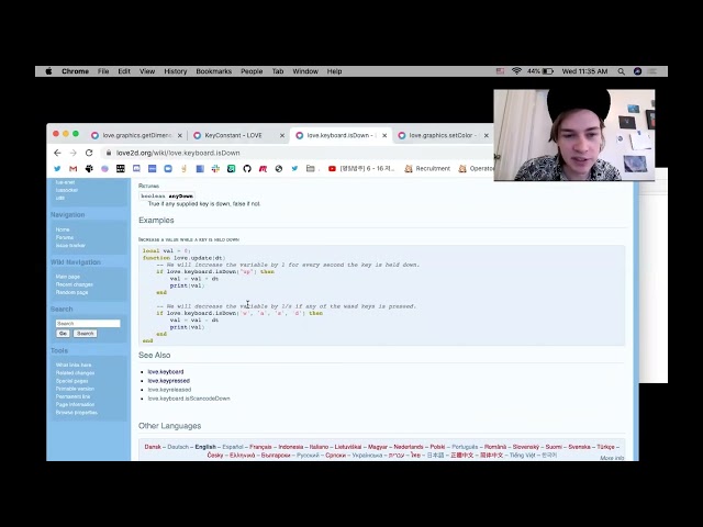 Intro to Gamedev: Lua / Love2D