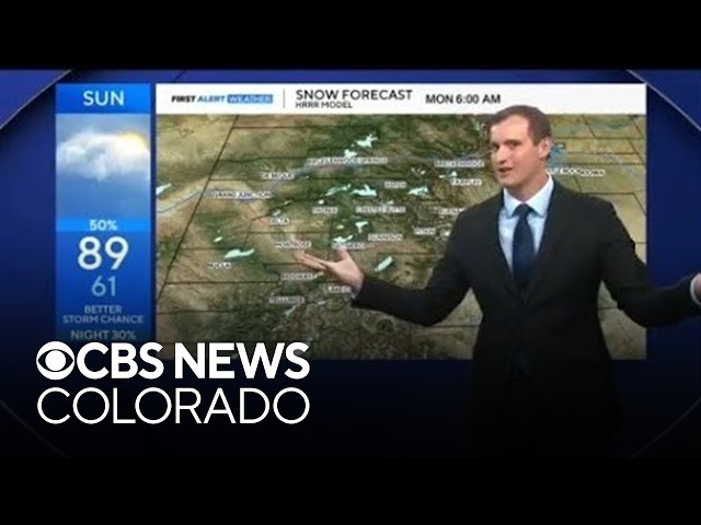 Snow atop Colorado's tallest peaks, big-time heat across Denver