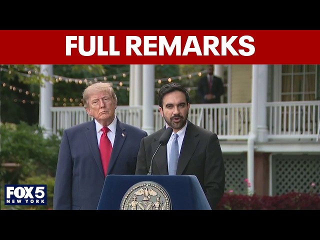FULL: Mamdani, Trump speak after Gracie Mansion meeting