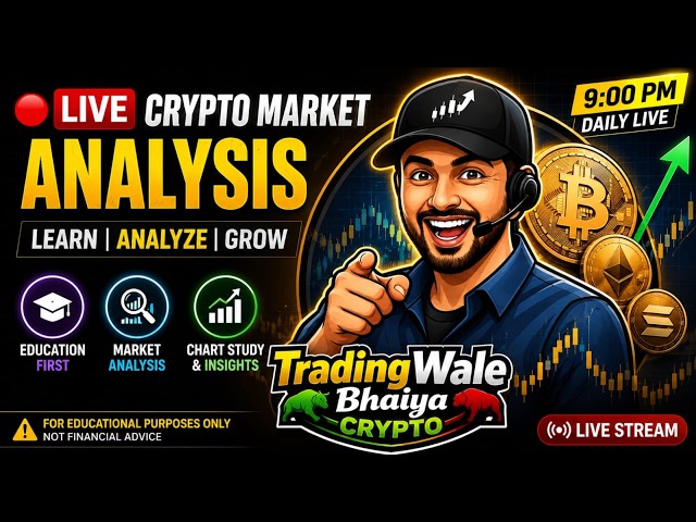 🔴 LIVE: BTC & Crypto Market Analysis | Bitcoin Price Action & Important Levels