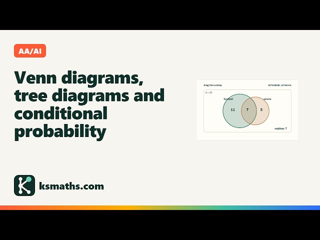 AA/AI - Topic 4 - Venn diagrams, tree diagrams and conditional probability