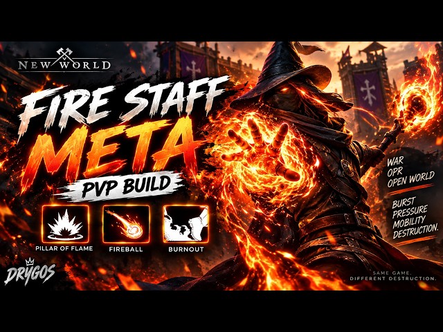 Is This the Most Broken Fire Staff Build in New World? | PvP Build Guide