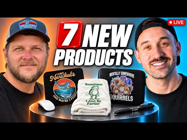 *LIVE RESEARCH* For 7 New Amazon Merch Products w/ Adam The Niche Master!