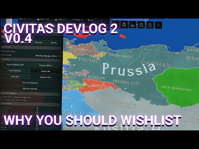 Why You Need To Wishlist This Grand Strategy Game Right Now - Civitas Devlog 2 #devlog #history
