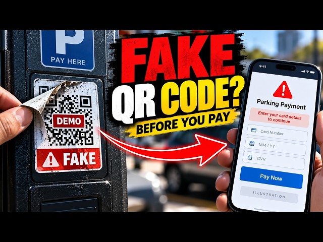 How Fake QR Codes Steal Your Card Details (QR Code Scam Explained)