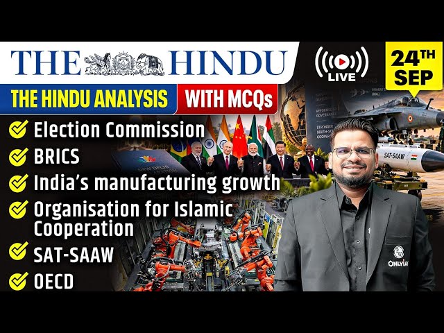 The Hindu Analysis | 24th September 2026 | The Hindu Newspaper  - Practice Questions | Prashant Sir