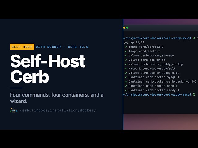 Self-host Cerb free with Docker
