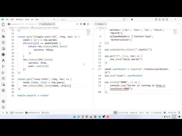 Ayets Batch 1 - Day 27 (Express.js | Router | Params | Query | MVC)
