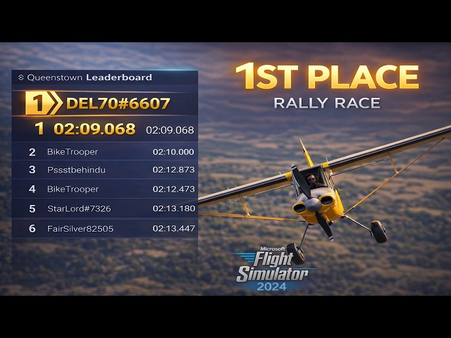 1st Place Queenstown Rally Race | MSFS 2024