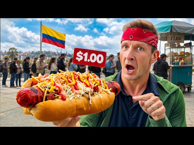 $100 Colombian Street Food Challenge!!