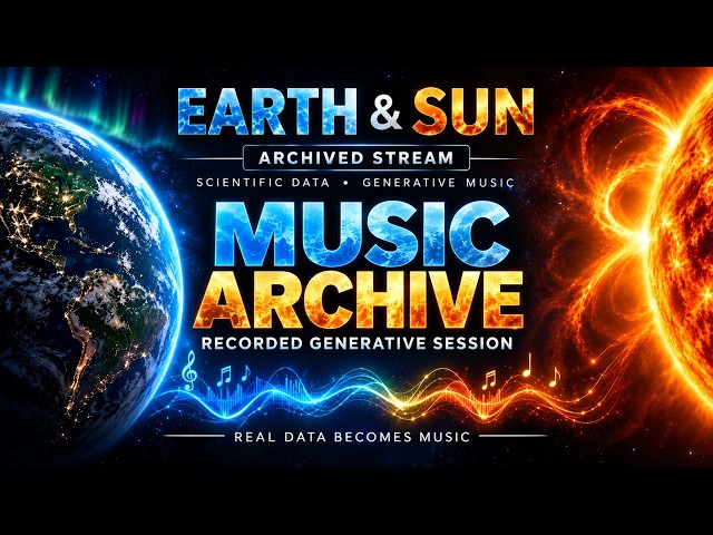 Hear Our Planet & Star Through Real-Time Scientific Data | Earth & Sun Live Music