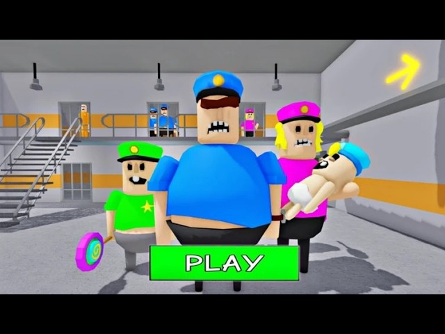 Police Family Escape SCARY OBBYroblox Gameplay Walkthrough No Death