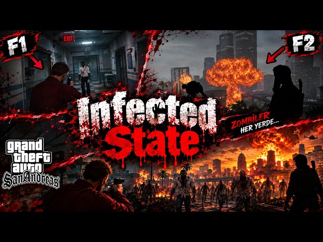 GTA San Andreas'ta ZOMBİ KIYAMETİ! 😱 | Infected State Mod