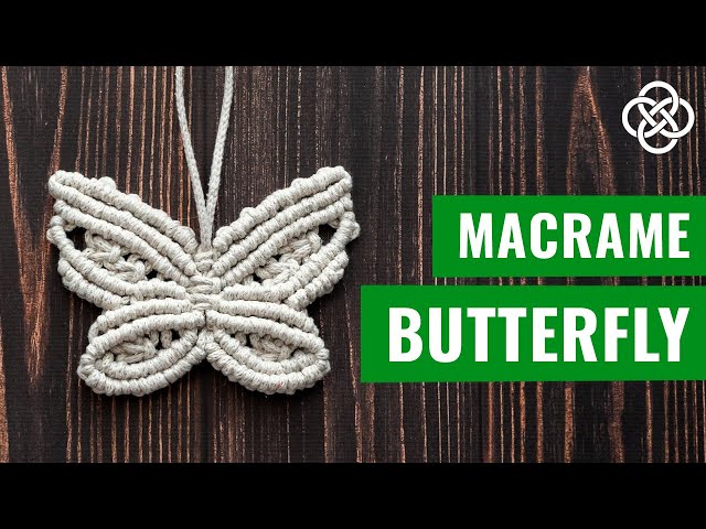 Macrame Butterfly Keychain | Macrame Animals | Macrame Butterfly Tutorial